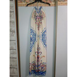 Flying Tomanto Small Paisley Colorful Maxi Boho Maxi Beach Travel Date Dress